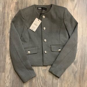 Cropped jacket (machine washable)